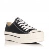 Zapatillas Lona Mujer Victoria Tribu Doble Lona Negro