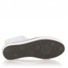 Zapatillas Lona Mujer Victoria Tribu Doble Botin Blanco