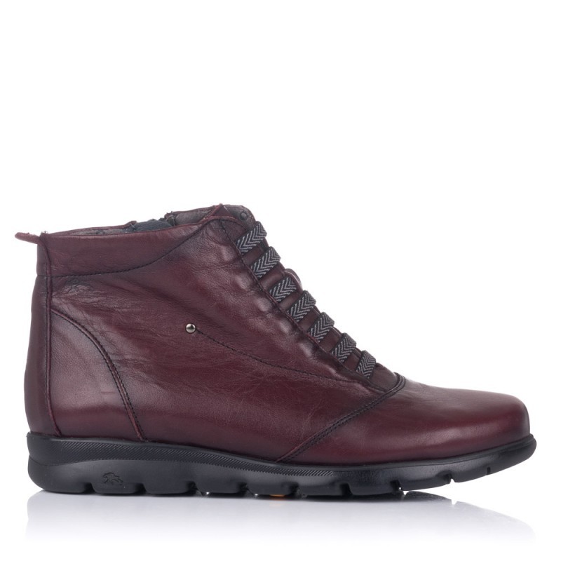Botines Planos Mujer Fluchos Susan F0356 Burdeos