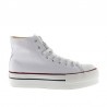 Zapatillas Lona Mujer Victoria 106500 Blanco