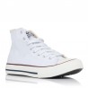 Zapatillas Lona Mujer Victoria 106500 Blanco