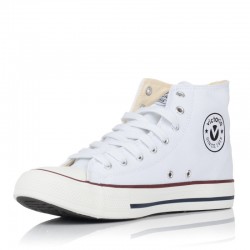 Zapatillas Lona Mujer Victoria 106500 Blanco