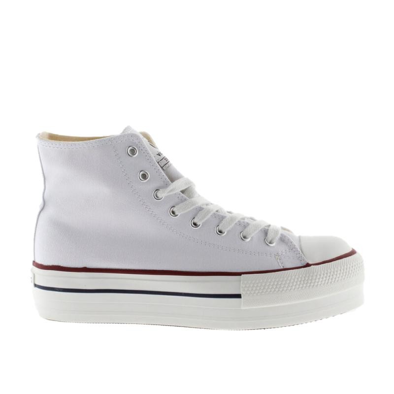 Zapatillas Lona Mujer Victoria 106500 Blanco