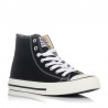 Zapatillas Lona Mujer Victoria Tribu Botín Basket Negro