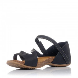 Sandalias Planas Mujer Inter-Bios 4476 Negro