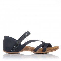 Sandalias Planas Mujer Inter-Bios 4476 Negro