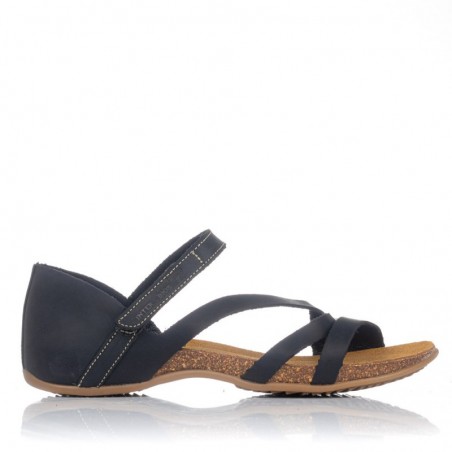 Sandalias Planas Mujer Inter-Bios 4476 Negro