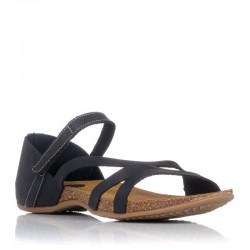 Sandalias Planas Mujer Inter-Bios 4476 Negro