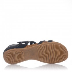 Sandalias Planas Mujer Inter-Bios 4476 Negro
