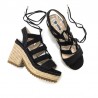 Sandalias de Tacón Mujer MTNG 50540 Negro