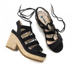 Sandalias de Tacón Mujer MTNG 50540 Negro