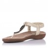 Sandalias Planas Mujer Zapp 17063 Oro