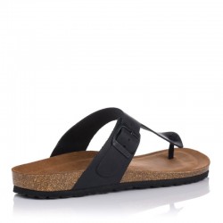 Sandalias Planas Hombre Inter-Bios 9510 Negro