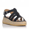 Sandalias Planas Mujer MTNG 52862 Negro