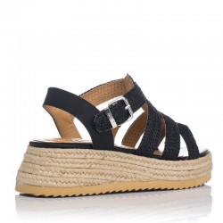 Sandalias Planas Mujer MTNG 52862 Negro