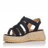 Sandalias Planas Mujer MTNG 52862 Negro