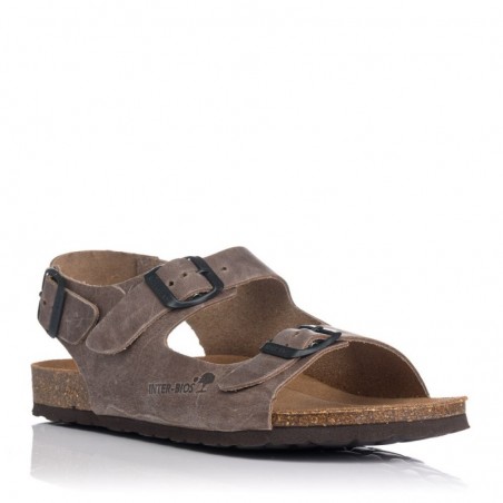 Sandalias Hombre Inter-Bios 9567 Taupe