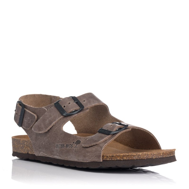 Sandalias Hombre Inter-Bios 9567 Taupe
