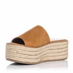 Sandalias Planas Mujer Chika10 Bonna 17 Cuero