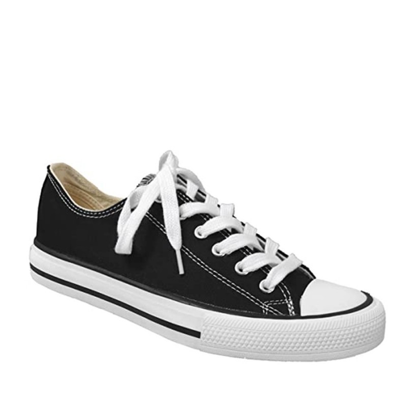 Zapatillas Lona Hombre Victoria Tribu Basket Lona Negro