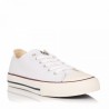 Zapatillas Lona Hombre Victoria Tribu Basket Lona Blanco