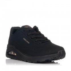 Sneakers Mujer Skechers Uno Negro-Negro