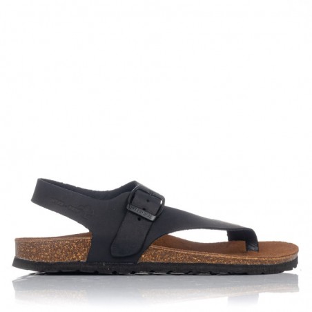 Sandalias Planas Mujer Inter-Bios 7162 Negro