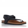 Sandalias Planas Mujer Inter-Bios 7162 Negro