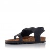 Sandalias Planas Mujer Inter-Bios 7162 Negro