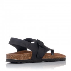 Sandalias Planas Mujer Inter-Bios 7162 Negro
