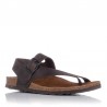 Sandalias Planas Mujer Inter-Bios 7162 Moka