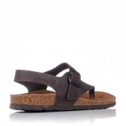Sandalias Planas Mujer Inter-Bios 7162 Moka