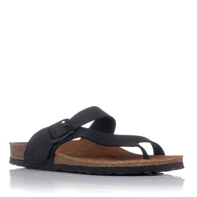 Sandalias Planas Mujer Inter-Bios 7119 Negro