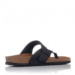 Sandalias Planas Mujer Inter-Bios 7119 Negro