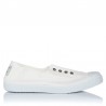 Zapatillas Lona Mujer Victoria Inglesa Lona Drec® Blanco