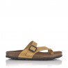 Sandalias Planas Mujer Inter-Bios 7119 Mostaza