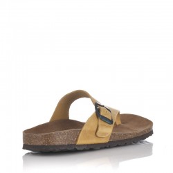 Sandalias Planas Mujer Inter-Bios 7119 Mostaza