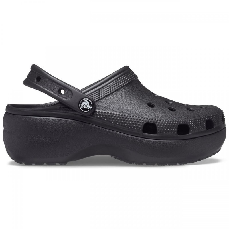 Sandalias Planas Mujer Crocs 206750 Negro-Negro
