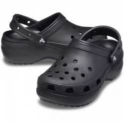 Sandalias Planas Mujer Crocs 206750 Negro-Negro