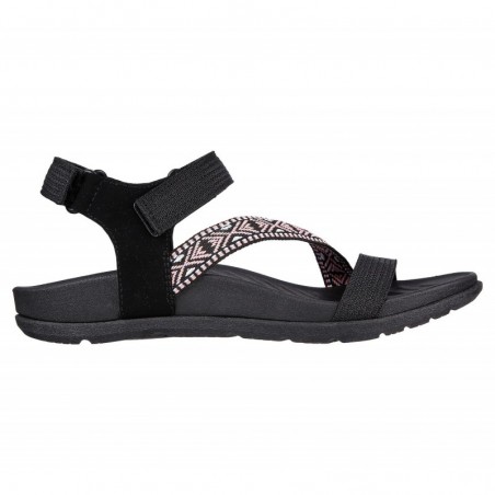 Sandalias Planas Mujer Skechers 163221 Negro