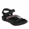 Sandalias Planas Mujer Skechers 163221 Negro