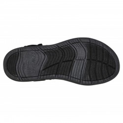 Sandalias Planas Mujer Skechers 163221 Negro