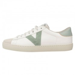 Sneakers Mujer Victoria Berlín Piel & Serraje Verde