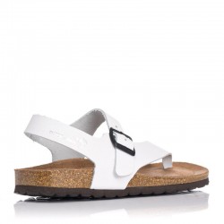 Sandalias Planas Mujer Inter-Bios 7162 Blanco