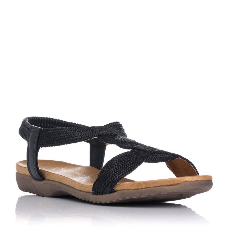 Sandalias Planas Mujer Zapp 23572 Negro