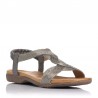 Sandalias Planas Mujer Zapp 23572 Plomo