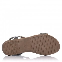 Sandalias Planas Mujer Zapp 23572 Plomo