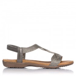 Sandalias Planas Mujer Zapp 23572 Plomo