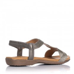Sandalias Planas Mujer Zapp 23572 Plomo
