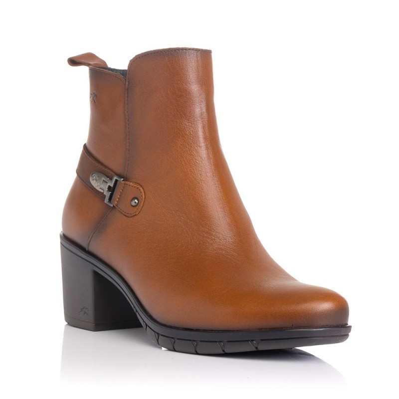 Botines de Tacón Mujer Fluchos Nydia F1798 Cuero
